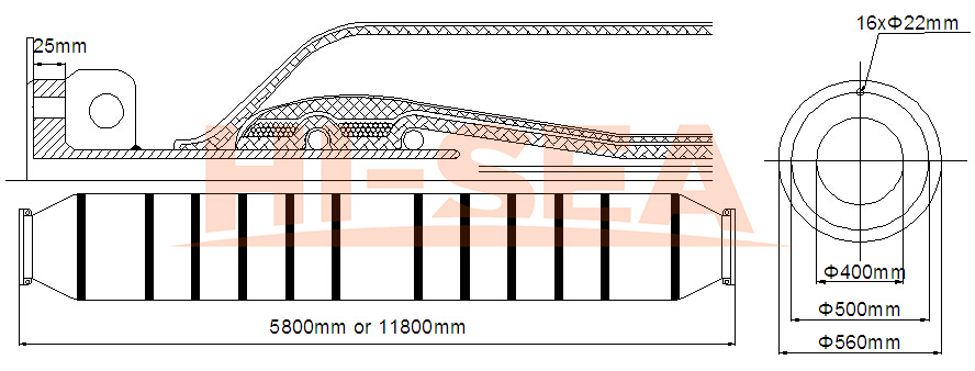 DN400 Dredge Self Floating Hose